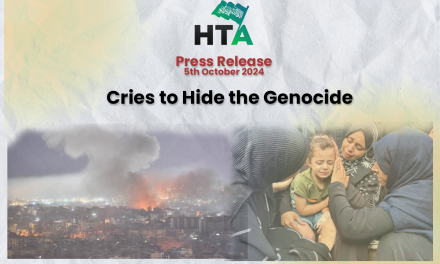 Press Release: Cries to Hide the Genocide